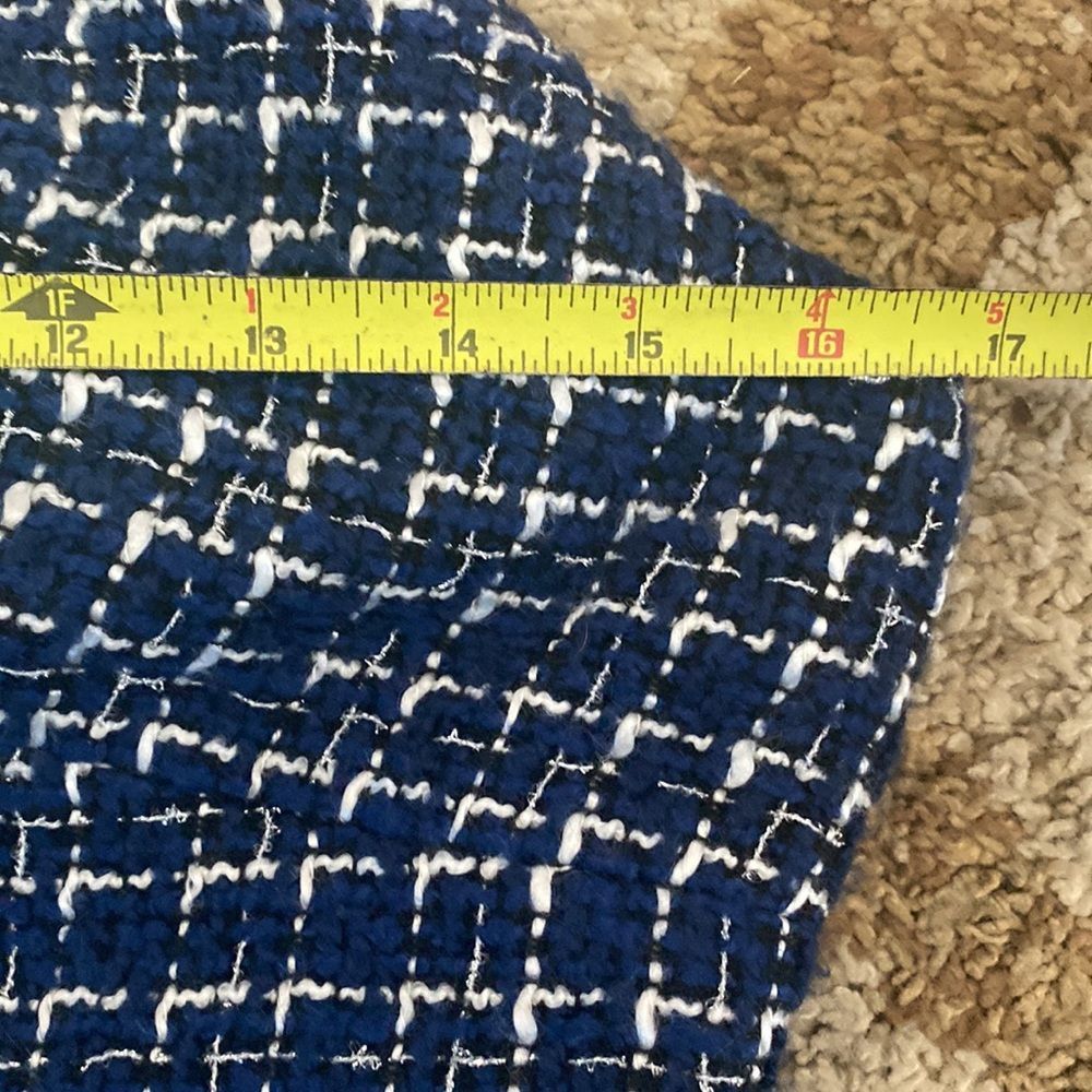 Blue Tweed Dress - Picture 6 of 11